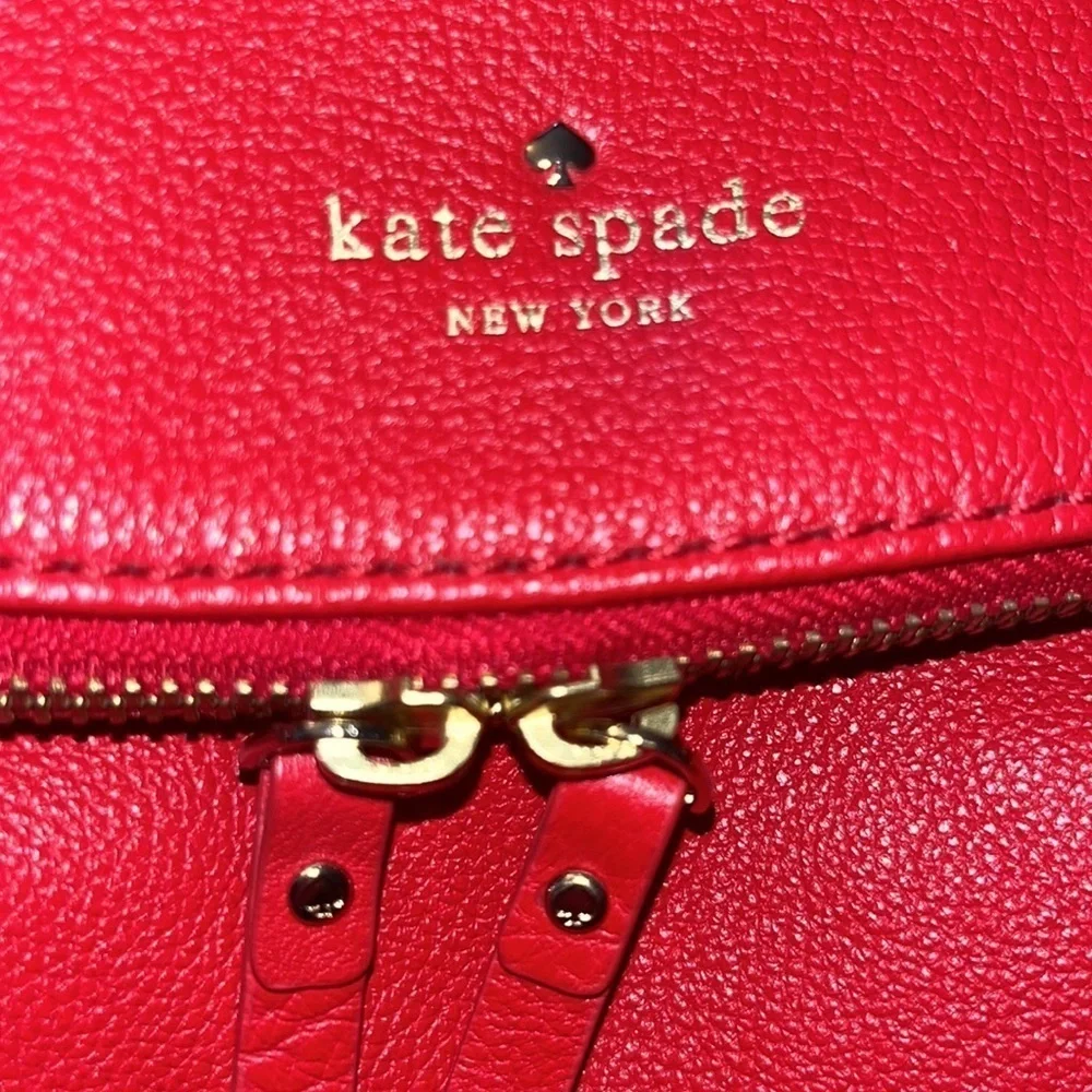 Kate Spade red Cobble Hill Leslie satchel handbag